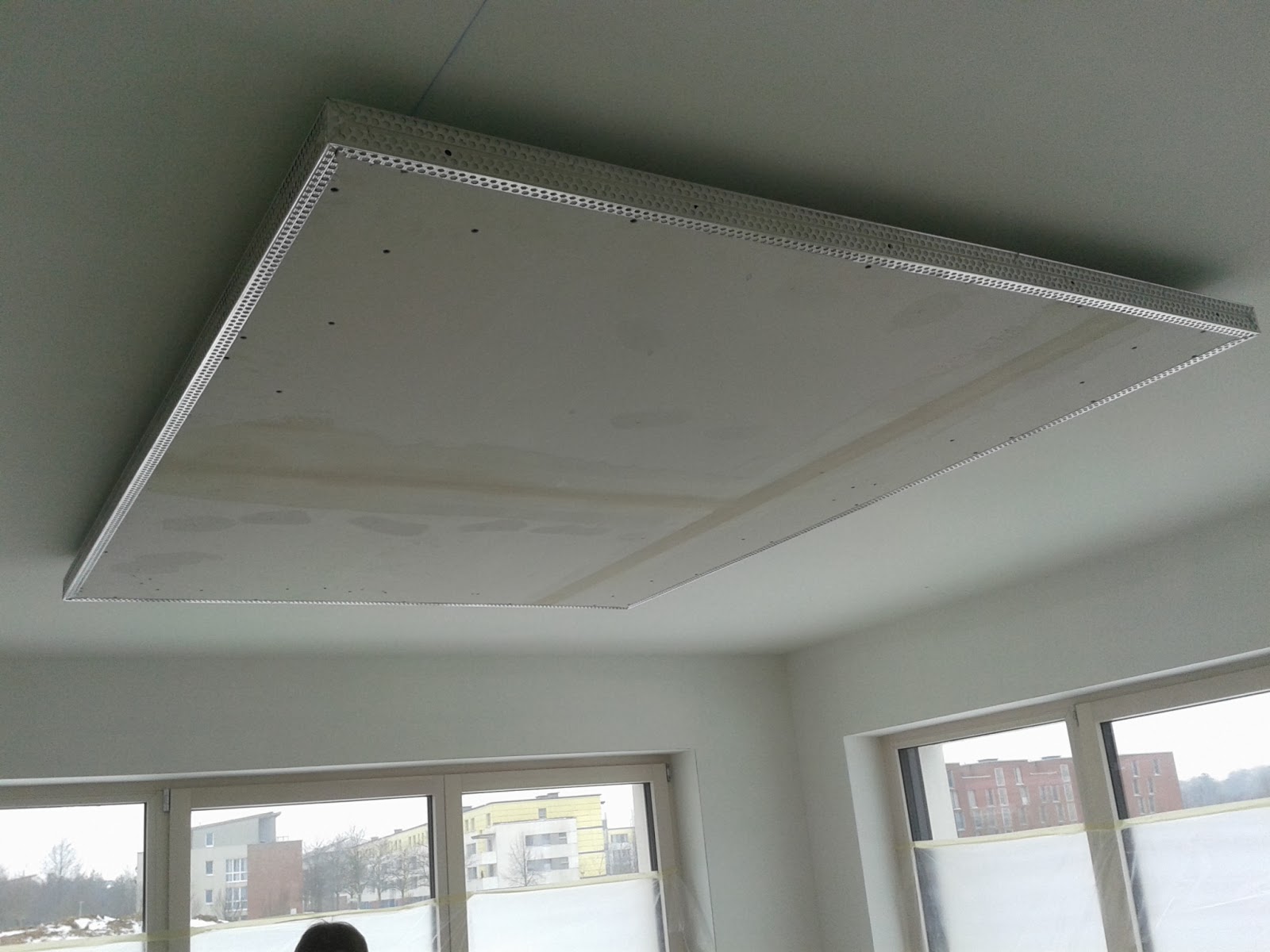 Unser Bautagebuch: Abgehängte Leuchte im Wohnzimmer