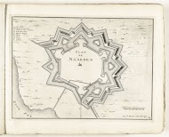 Plattegrond van Naarden, ca. 1702