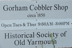 Cape Cod Yarmouthport old Cobbler shop sign
