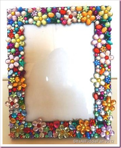 jewelled photo picture frame