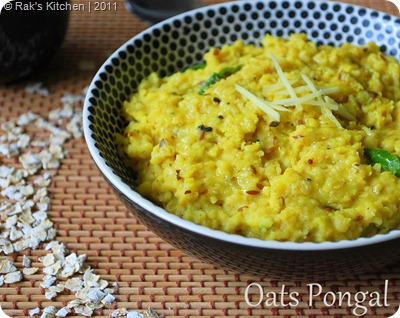 Oats pongal recipe | Indian oats recipes | Raks Kitchen | Indian