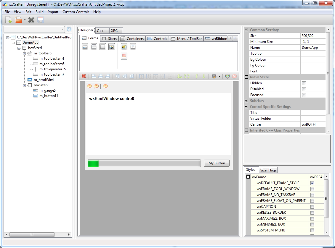 Buffer Overflow wxCrafter еще один GUI builder для wxWidgets