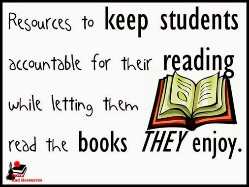 Resources to keep students reading books they enjoy while keeping them accountable for their learning.  Resources from Raki's Rad Resources.