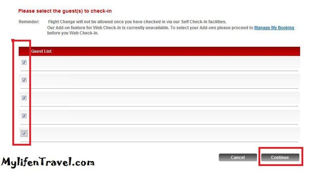 Airasia how to online Check in 4