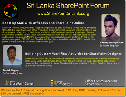 06 - SriLankaSharePointForum - 13th July 2011