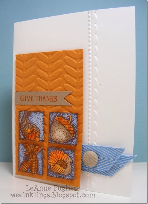 LeAnne Pugliese WeeInklings ColourQ 216 SCIC Thanksgiving Autumn Card