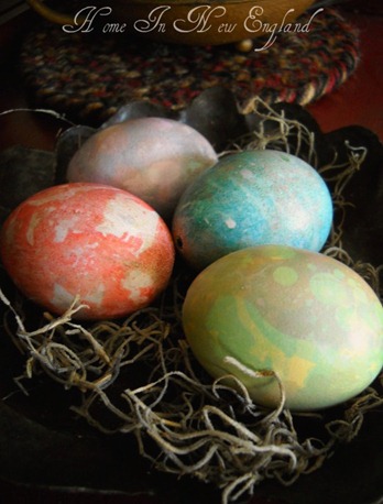 eggs marbled