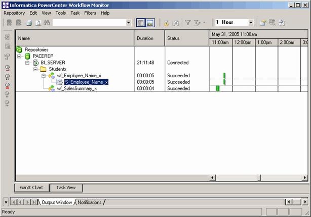 Informatica PowerCenter Workflow Monitor