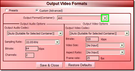 Video Cutter Max Output Video Formats