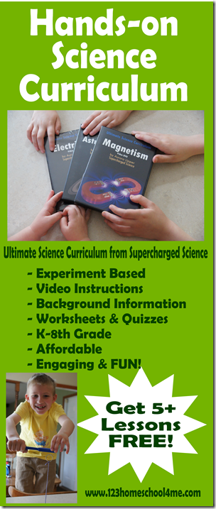 Ultimate Science Curriculum is a hands on, experiment based science curriculum for homeschookers K-8th grade that is fun and engaging! Ultimate Science Curriculum is a hands on, experiment based science curriculum for homeschookers K-8th grade that is fun and engaging!