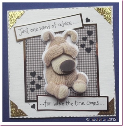 Boofle baby Shower card Docrafts