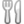 Fork and knife symbols