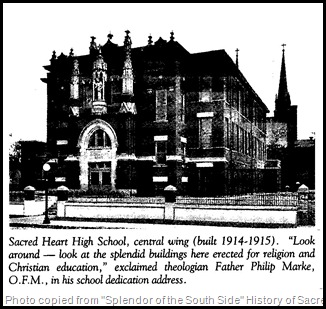 Sacred Heart Catholic High School , Indianapolis, Indiana.
