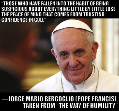Pope Francis faith in God