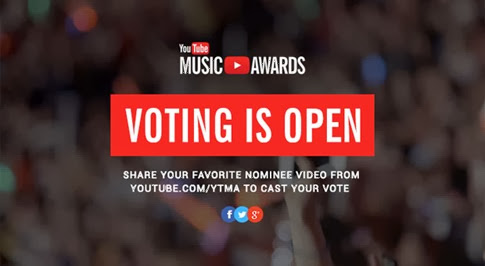 Youtube Music Awards - Nominados