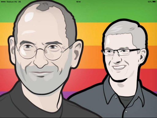 Steve Jobs és Tim Cook