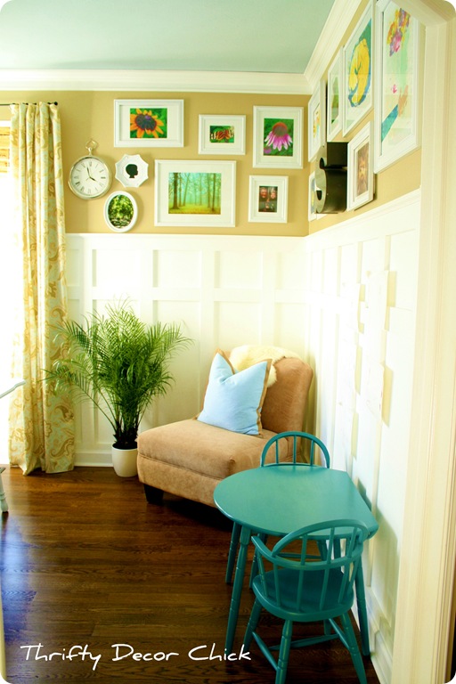 gallery wall white frames