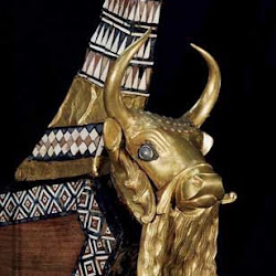 34 - Detalle del arpa de Ur