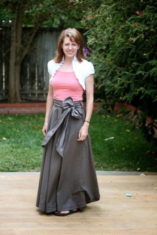 skirt from a bed sheet