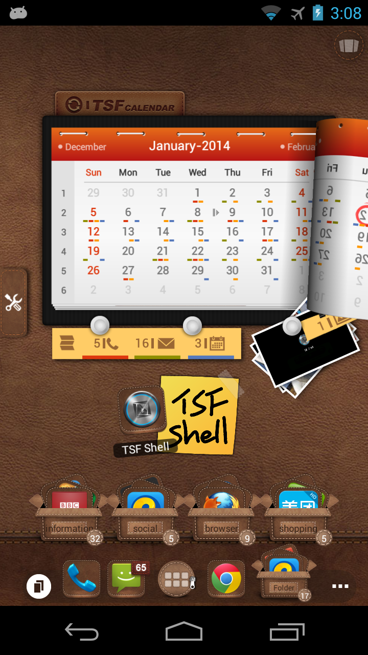 TSF Calendar Widget Screen 3