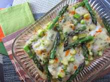 Grouper Baked With Asparagus