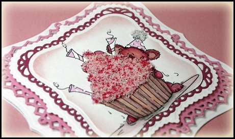 Cupcake Fun, Sassy Cheryl's Stamps, Flower Soft, Spellbinders