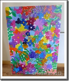 Large flowery paint picture.2