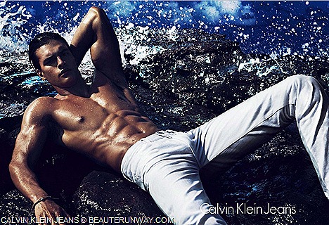Calvin Klein Jeans Men Spring Summer 2012  capsule collection  skinny, shrunken, slouchy denim Indigo, Pastel Colored Jeans