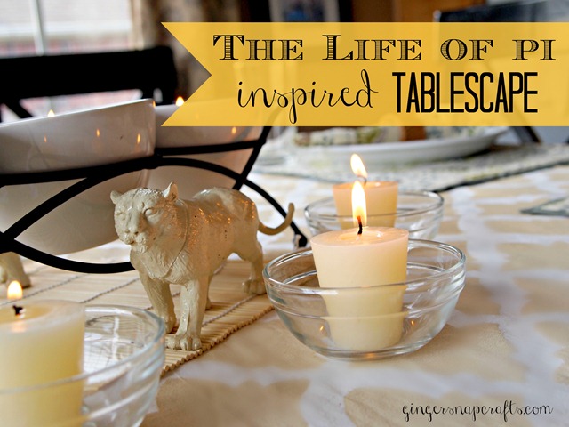 The Life of Pi Inspired tablescape 
