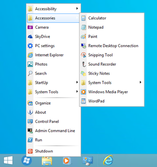 Windows Classic Start Menu for Windows 8