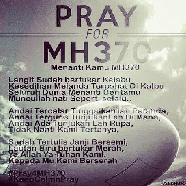 Worrdless wednesday #10 pray for MH370