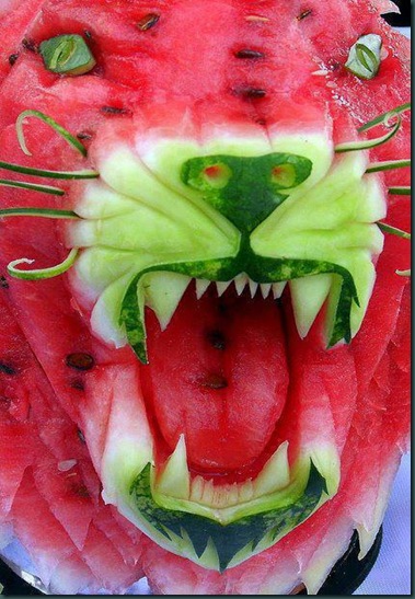 watermelon lion