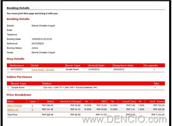 Tune Booking Step 9 Tune Booking Step 9
