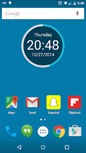 Round Clock Widget Screenshot