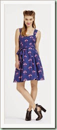 Undated Handout Photo of H! by Henry Holland at Debenhams flamingo print prom dress, £45 (www.debenhams.com). See PA Feature FASHION Flamingo. Picture credit should read: PA Photo/Handout. WARNING: This picture must only be used to accompany PA Feature FASHION Flamingo.