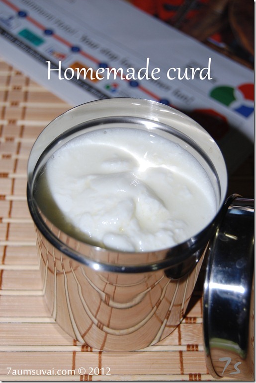 Homemade curd
