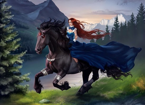 hermosa-mujer-sobre-su-caballo-negro-woman-and-her-black-horse-aomori