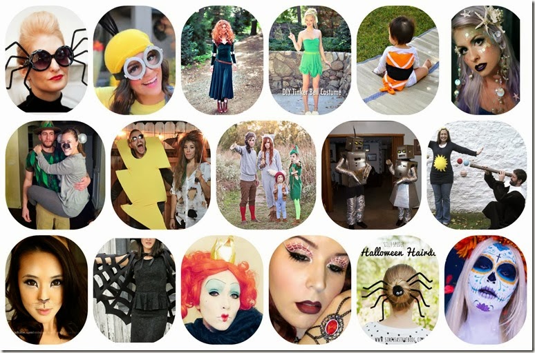 hallooween costumes collage