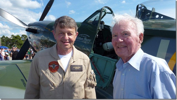 075 John Aitken and WWII Spitfire pilot Ian McKay