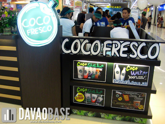Coco Fresco at SM City Davao offers Coco Shake and Coco Water