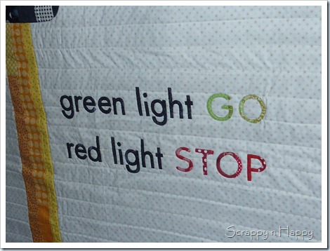 Traffic light quilt