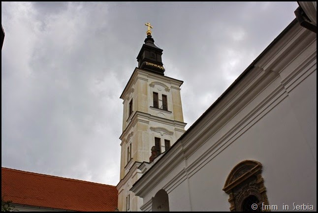 The church spire at Krusedol Monastery