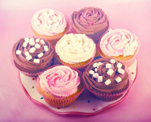 15. Efecto Foto Pink Cupcake
