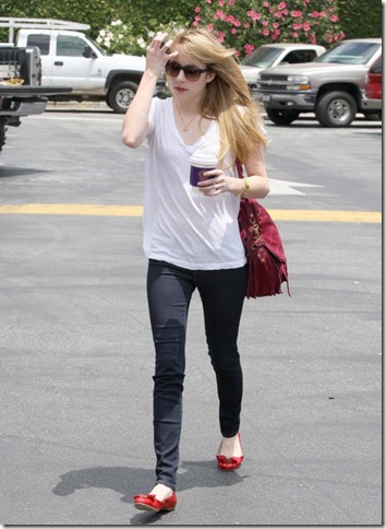Emma Roberts in Tight Black Pants Leaving The Coffee Bean in LA-04-560x770
