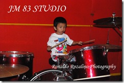 Violino Ridho Putra Belajar Drum di JM 83 Studio 2