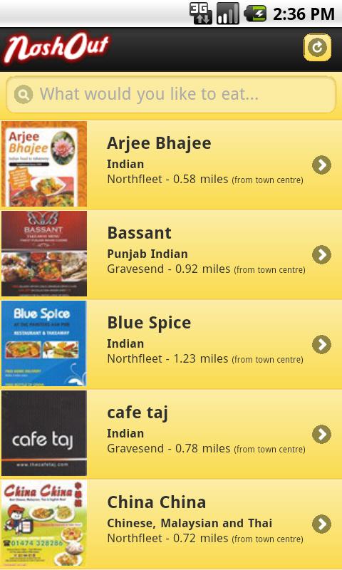 Nosh Out Gravesend Screen 1