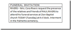 Capture- Funeral Invitation