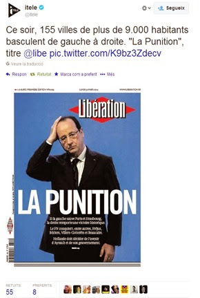 Libération Portada de diluns 1er abrial