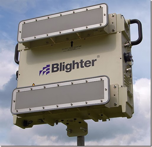 Blighter B402-SP E-scan Radar with W20S Antennas