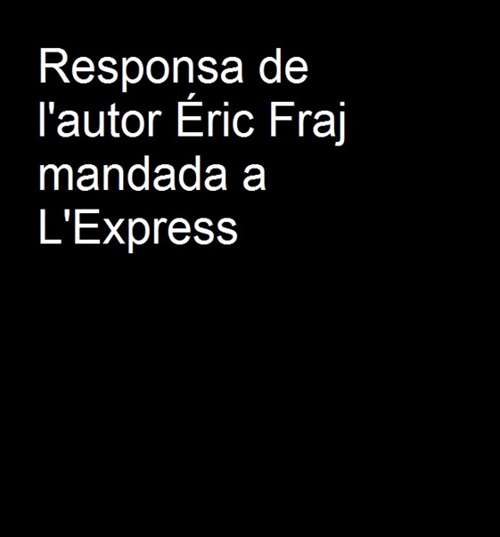 Responsa d'Éric Fraj